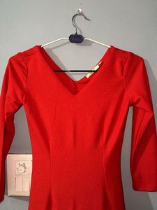 Shimmer Red Party Dress