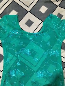 Teal Embellished Dress