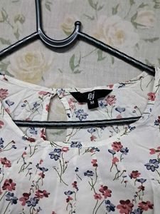 Floral Print Lace Top