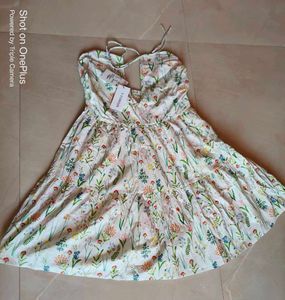 Floral Halter Sundress M Size