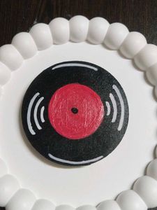 Handcrafted Record Keychain &amp; fridge magnet