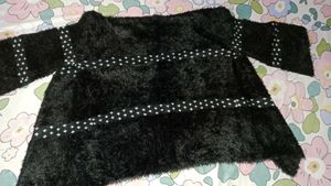 Cozy Black Fuzzy Cardigan