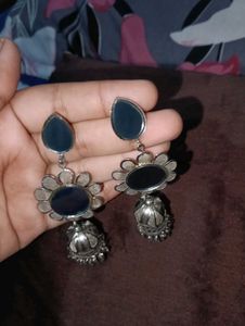 Silver Tone Drop Earrings