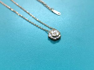 Rose Pendant Necklace 18KGoldPlated AntiTarnish