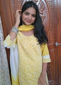 Lime green kurta set🌻