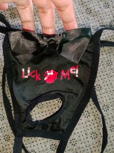 men&#39;s unique sexy Lick Me Thong