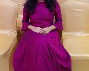 wine check off shoulder gown