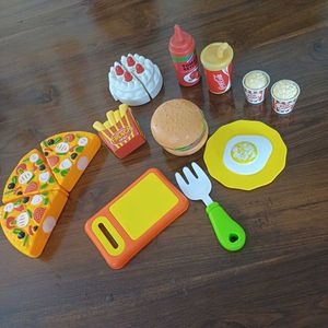 2 Set Velcro Cut Toys For Kids (Fruits N Snacks)
