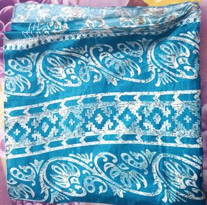 Combo Of Two Sarees Sky Blue &amp; Multi Color Saree