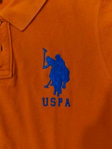 US Polo Assn. Orange ES Size Shirt