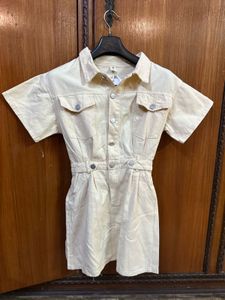 Beige Shirt Dress