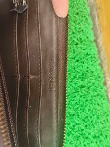 Vintage Striped Brown Wallet