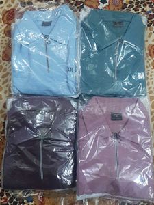 Net Color Tshirt Half Sleeves