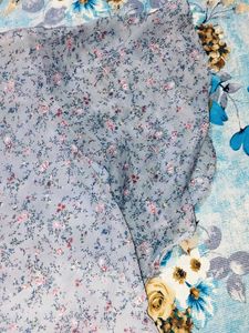Floral Sheer Tie-Front Top