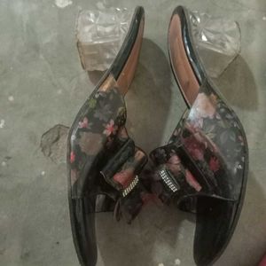 Floral Bow Heels