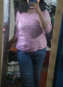 Floral Print Long Sleeve Top