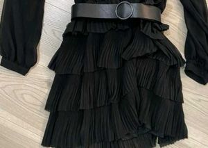 Tiered Black Dress