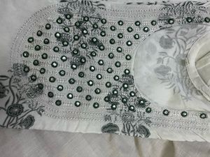 Unique Green White Kurta