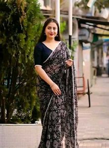 Warli Print Saree with Blouse