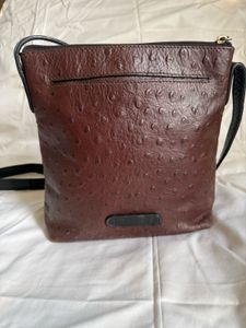 Pure Leather Hidesign Brown &amp; Black Sling Bag