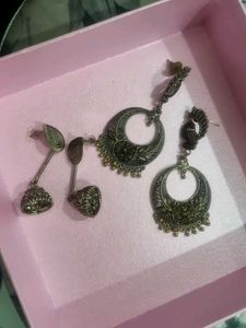 Rustic Finishing Earings Set