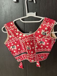 Red &amp; White Printed Dress