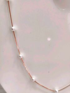 925 Silver Sterling Pearl Moti Chain