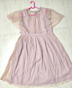 onion pink colored dress