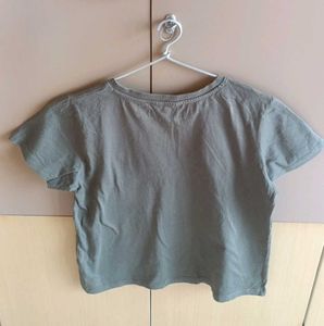 Max Olive Graphic Tee For Women