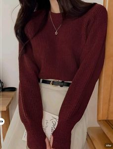 New with tag Pinterest Stylish Maroon Knit Sweater