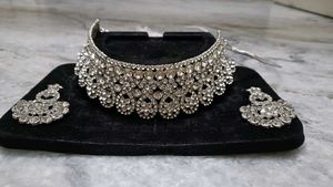 Sparkling Rhinestone AD Jewellery Set