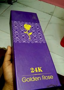 24k Golden Rose With Box