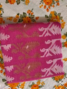 Pink &amp; White Woven Fabric