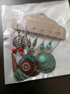 Colourful Oxidised Earrings