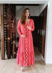 Red Dress And Jacket Set- Label DC