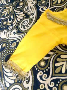 Haldi Function Yellow Kameez Salwar Suit