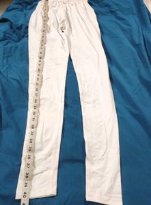 Brand New M Size White Cotton Leggings