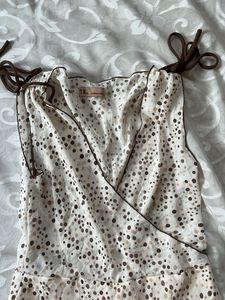 Polka Dot Tie Strap Dress