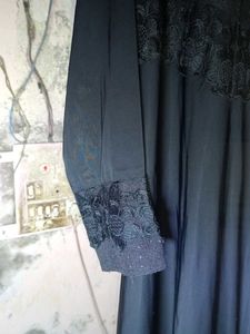 Black Nida Silk Abaya