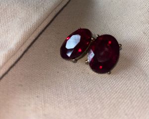 Red Gemstone Earrings