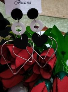 Heart Drop Earrings