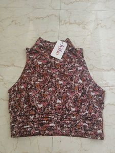 Floral Print Sleeveless Top