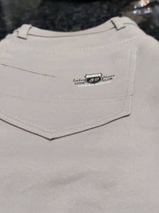 Beige Casual Pants