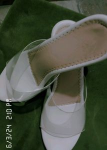 White High Heel Sandal Party Wear