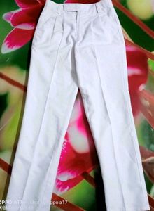 White Cotton Pant For School Uniform 2