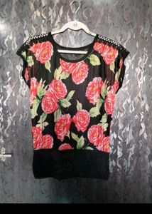 4 Floral Print Top