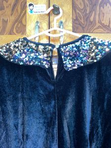 Black Velvet Dress XL