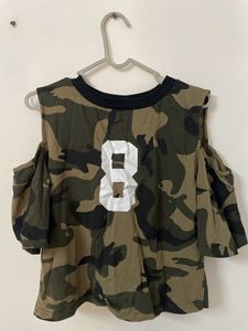 Army Print Top