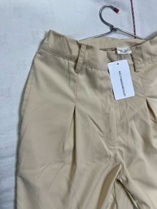 Korean Style Trousers In Off-White