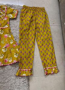 Gota Patti Girls Anarkali Set